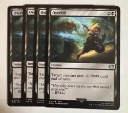 x4 Overkill FIN Final Fantasy MTG 109 M/NM 4x Playset In Hand - Image 1