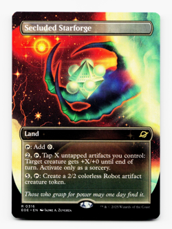 Secluded Starforge (Borderless) - Edge of Eternities - MTG Magic NM/M - Image 1