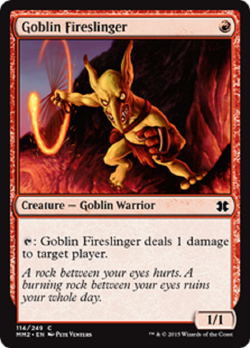 GOBLIN FIRESLINGER X3 SP (ONE IS FOIL!) *MODERN MASTERS 2015* - Image 1