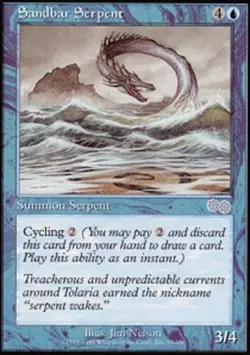 Sandbar Serpent x1 - Urza's Saga - Moderate Play, English - Urza's Saga - Image 1