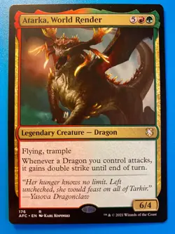 MTG 1x Atarka, World Render 176 Adventures in the Forgotten Realms Magic x1 NM - Image 1