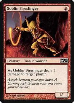 MTG Magic - Goblin Fireslinger - Magic 2012 - Common - Foil Near Mint - Image 1