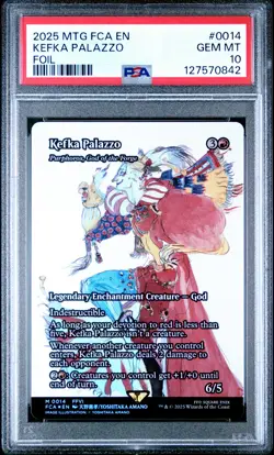 2025 MTG FINAL FANTASY: THROUGH THE AGES FOIL #0014 KEFKA PALAZZO PSA 10 - Image 1