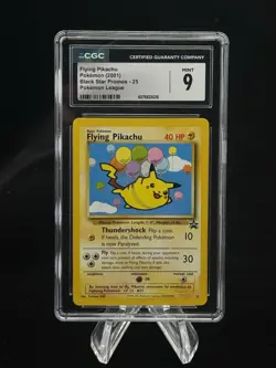 Flying Pikachu #25 Black Star Promo Pokemon League 2001 CGC 9 🎈☁ - Image 1