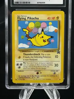 Flying Pikachu #25 Black Star Promo Pokemon League 2001 CGC 9 🎈☁ - Image 2