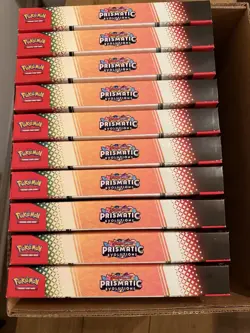 *NEW* Pokemon Prismatic Evolutions Poster Collection Sealed Box Case - Lot of 10 - Image 1