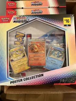 *NEW* Pokemon Prismatic Evolutions Poster Collection Sealed Box Case - Lot of 10 - Image 2