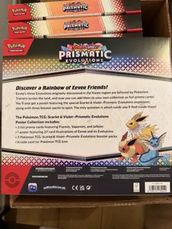 *NEW* Pokemon Prismatic Evolutions Poster Collection Sealed Box Case - Lot of 10 - Image 3