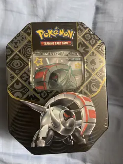Pokemon TCG Scarlet & Violet Paldean Fates Iron Treads EX Tin *Factory Sealed* - Image 1