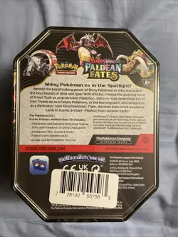Pokemon TCG Paldean Fates Great Tusk EX Tin Sealed - Image 3