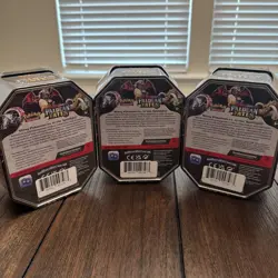 Pokemon TCG Paldean Fates Set of 3 Tins Brand New & Sealed - Image 2