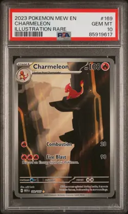 PSA 10 GEM MINT Charmeleon Illustration Rare #169/165 SV Pokemon 151 EN - Image 1