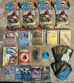 Pokemon Mega Evolution Lot- 4 Boosters, 100+ Mega Singles, Mini Binder & More! - Image 2