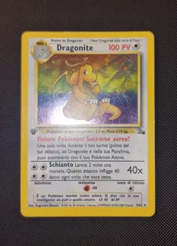 Pokemon Dragonite 4/62 Ita -Fossil Rara Holo Prima Edizione Vintage - Image 2