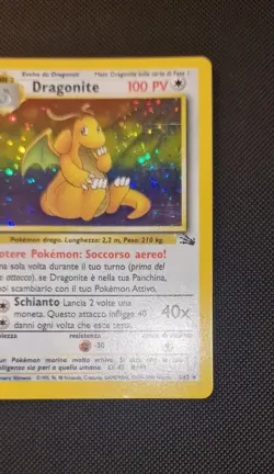 Pokemon Dragonite 4/62 Ita -Fossil Rara Holo Prima Edizione Vintage - Image 5