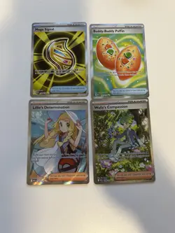 Pokemon Mega Evolution Trainer Lot . Lillie’s Determination & Wally’s Compassion - Image 1