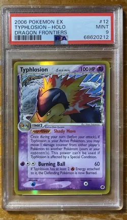 Typhlosion 12/101 PSA 9 Mint EX Dragon Frontiers 2006 Pokemon TCG Delta Species - Image 1