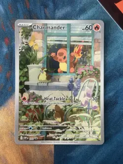 Charmander Illustration Rare Promo SVP 044 Pokemon Obsidian Flames NM Near Mint - Image 1
