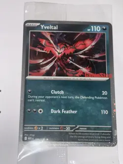 SEALED Yveltal 088/132 Reverse Holo Mega Evolution Pokemon GAMESTOP PROMO - Image 1