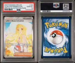 2025 POKEMON MEG EN-MEGA EVOLUTION #184 LILLIE'S DETERMINATION PSA 10 - Image 3