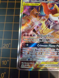 Charizard & Braixen GX SM230 Black Star Ultra Rare Pokemon TCG NM With Hard Case - Image 5