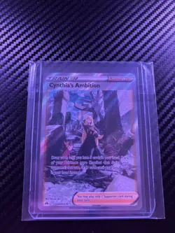 Pokemon TCG Cynthia's Ambition Holo Ultra Rare GG60/GG70 Crown Zenith NM - Image 1