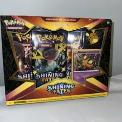 Pokemon Shining Fates DEDENE "Mad Party Pin Collection" Sealed Box - Image 2