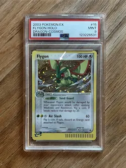Flygon PSA 9 Pokemon 2003 EX Dragon 15/97 Cosmos Holo Partial Swirl Low POP 192 - Image 4