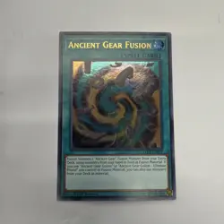 Yu-Gi-Oh TCG Ancient Gear Fusion LED2-EN032 1st Edition Ultra Rare 2018 - Image 1