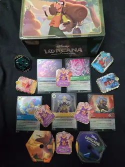 NEW Disney Lorcana Fabled Promos - Complete - Pins, Foil Cards, counter & More - Image 1