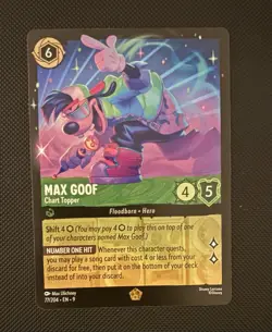Max Goof 77/204 Disney Lorcana Fabled Regular Legendary Card NM - Image 1