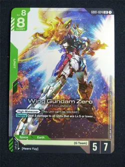 Wing Gundam Zero GD01-024 LR - Gundam Card #5F1 - Image 1