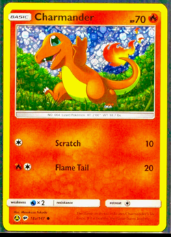 Charmander Holo 18a/147 Alternate Art Pokemon Card 18a/147 NM Ultra Rare - Image 1