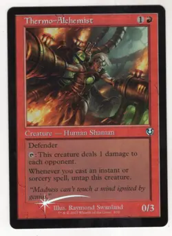 MTG Innistrad Remastered Foil Retro Frame Card Thermo-Alchemist - Image 1