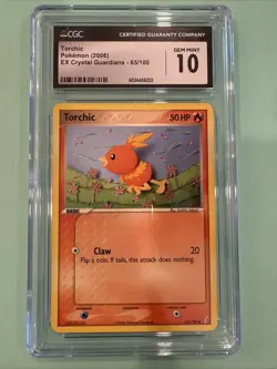 Pokemon TCG Torchic Ex Crystal Guardians 65/100 Common Card 2006 - Image 1