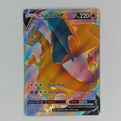 Charizard V SWSH050 Full Art Black Star Promo Pokemon TCG Card NM - Image 1