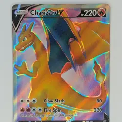 Charizard V SWSH050 Full Art Black Star Promo Pokemon TCG Card NM - Image 2