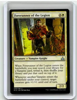 Near Mint or Better Forerunner of the Legion #9 Rivals of Ixalan W/Tracking - Image 1