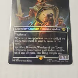 Boromir, Warden Of The Tower LOTR MTG Foil borderless - Image 2