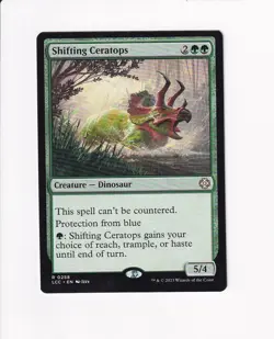 2023 MTG MAGIC COMMANDER THE LOST CAVERNS OF IXALAN SHIFTING CERATOPS - Image 1