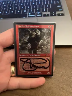 Signed MTG - Goblin Rabblemaster - 30th Anniversary Promo - Image 1