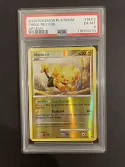 2009 POKEMON PLATINUM ARCEUS #SH12 SHINX-REVERSE FOIL PSA 6 - Image 1
