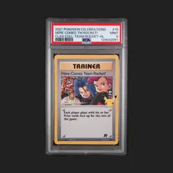 Pokemon Celebrations Here Comes Team Rocket! 15 PSA 9 - Image 1
