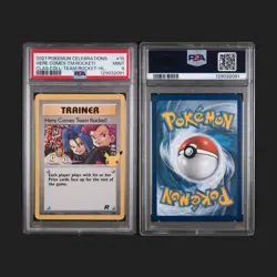 Pokemon Celebrations Here Comes Team Rocket! 15 PSA 9 - Image 3