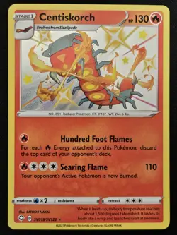 Centiskorch SV019/SV122 Shining Fates Shiny Vault Holo Rare Pokemon TCG 2021 NM - Image 1