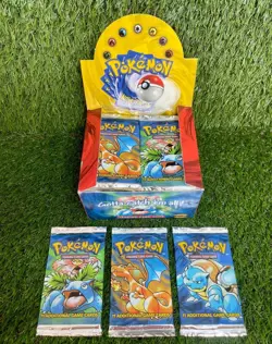1999 Pokemon WOTC Base Set - Factory Sealed Booster Pack - Blastoise - Image 2