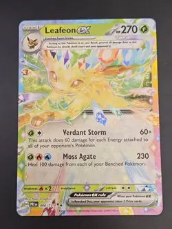 Pokemon TCG - Leafeon ex 006/131 Sv: Prismatic Evolutions Holo - Image 1