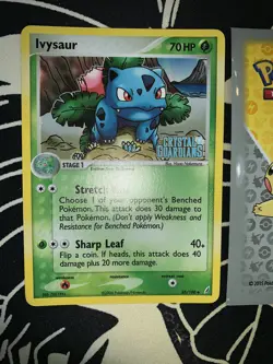 Pokemon Crystal Guardians Holo Ivysaur 35/100 Stamped 010🔥PSA Grade🔥💎NM ++💎 - Image 2