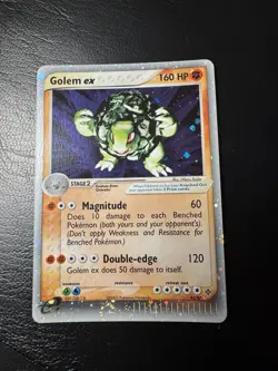 Golem EX 91/97 SWIRL Dragon Holo Ultra Rare Pokemon TCG NM Near Mint - Image 1