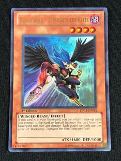 YUGIOH BLACKWING BLACKWING ZEPHYROS THE ELITE DP11-EN012 1ST ULTRA NM - Image 1